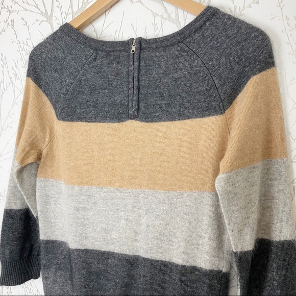 FENN WRIGHT MANSON Angora Rabbit Blend Colorblock Stripe Sweater medium - Picture 6 of 11